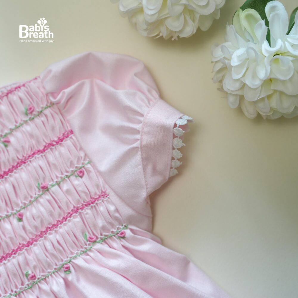 A powder pink shoulder smock dress - Image 2