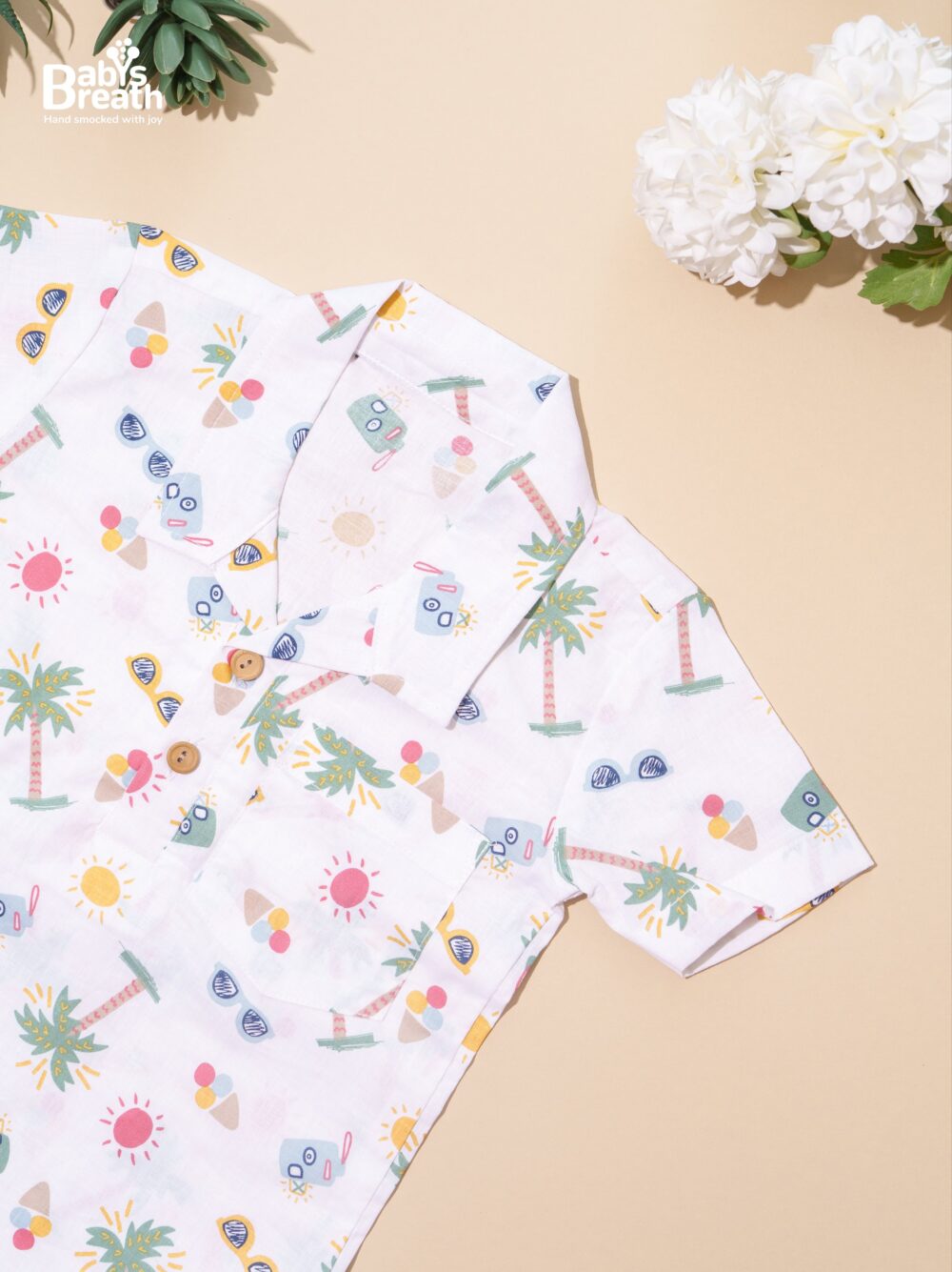 Summer print cotton shirt - Image 2
