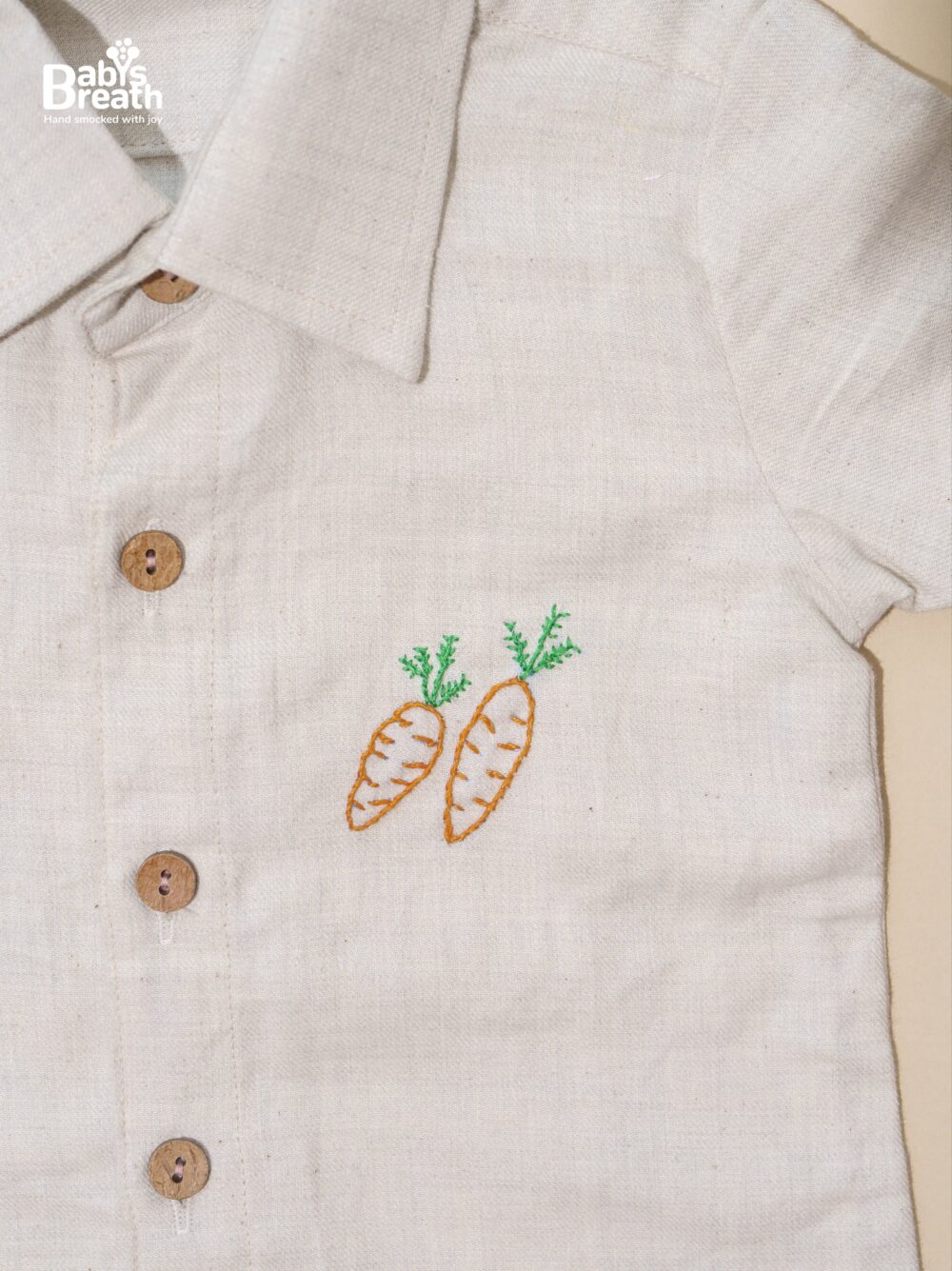 Twill cotton embroidered shirt - Image 3